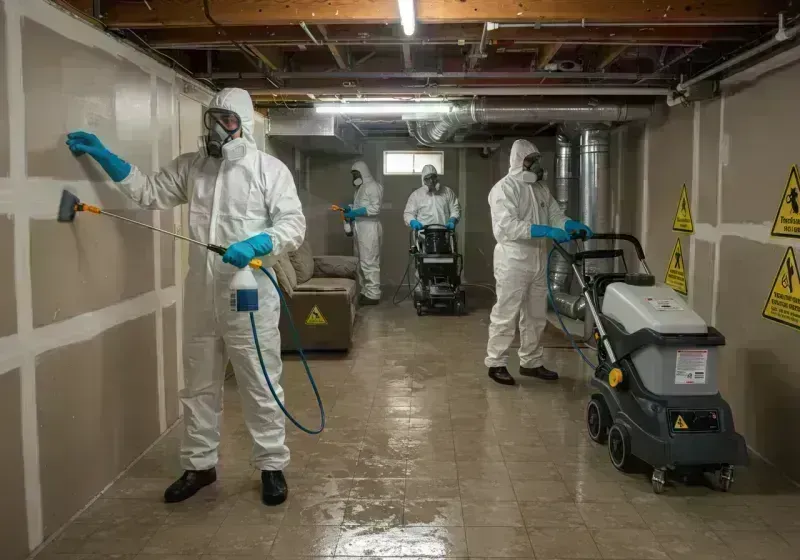 Basement Moisture Removal and Structural Drying process in Valley County, MT